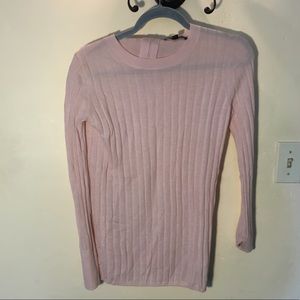 Banana Republic Light Pink Ribbed Sweater